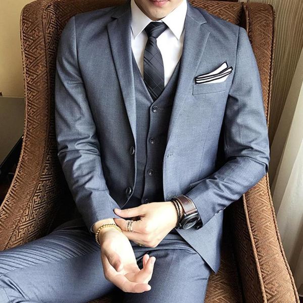 jacket + vest + pants ) new fashion boutique men's formal business suit 3 piece set / men's high-end casual suits, White;black
jacket + vest + pants ) new fashion boutique men's formal business suit 3 piece set / men's high-end casual suits, White;black