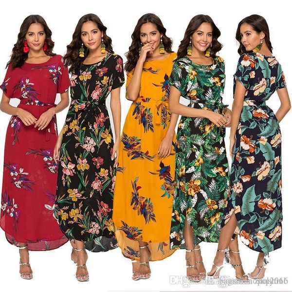 women dress short sleeve ribbon printed flower round neck short sleeve elegant lady print skirt natural waist casual loose dresses, Black;gray
women dress short sleeve ribbon printed flower round neck short sleeve elegant lady print skirt natural waist casual loose dresses, Black;gray
