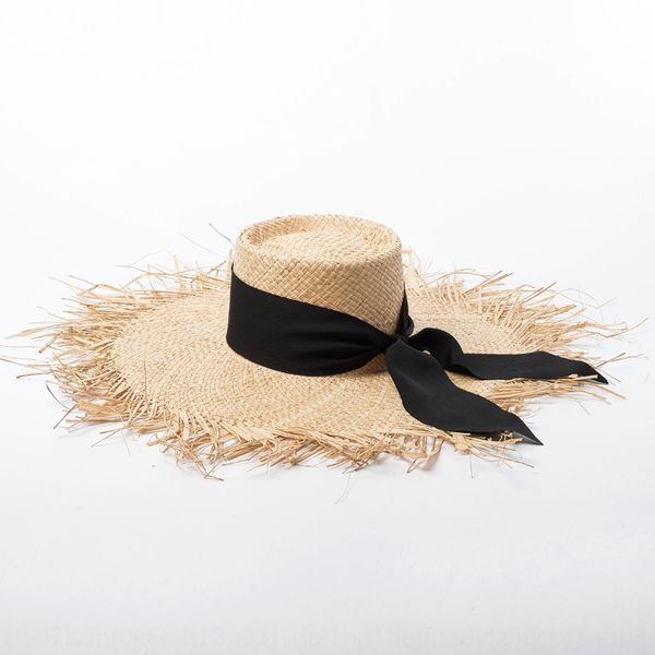 style summer new style hand-woven lafite ring fur ring flat straw hat sunscreen beach lafite straw hat, Blue;gray 
style summer new style hand-woven lafite ring fur ring flat straw hat sunscreen beach lafite straw hat, Blue;gray
