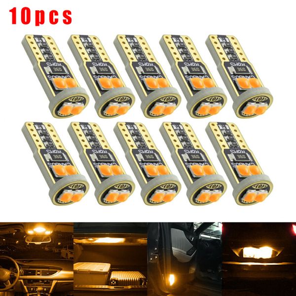 dc 12v 10pcs 24.5x9.7x9mm t10 led canbus smd amber w5w car wedge side light interior lamp dome bulb high quality
dc 12v 10pcs 24.5x9.7x9mm t10 led canbus smd amber w5w car wedge side light interior lamp dome bulb high quality