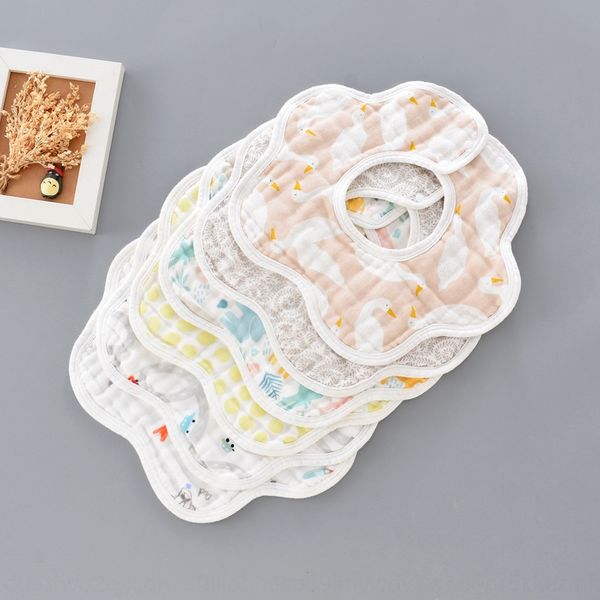 mother and 6-layer gauze petal bib bubble yarn 360 rotating saliva towel rice pocket baby saliva towel baby bib
mother and 6-layer gauze petal bib bubble yarn 360 rotating saliva towel rice pocket baby saliva towel baby bib