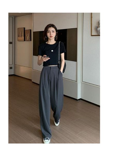trousers suit pants 2020 spring and autumn new loose loose straight straight high waist drop wide leg pants women, Black;white
trousers suit pants 2020 spring and autumn new loose loose straight straight high waist drop wide leg pants women, Black;white
