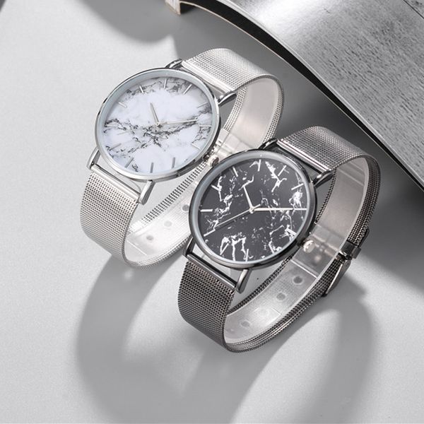 designer watches rose gold mesh band creative marble female wrist watch luxury women quartz watches gifts drop shipping 2020, Slivery;brown
designer watches rose gold mesh band creative marble female wrist watch luxury women quartz watches gifts drop shipping 2020, Slivery;brown