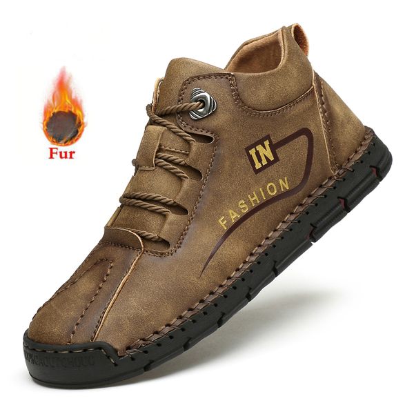 winter men's boots men's split leather ankle boots warm plush snow waterproof outdoor work autumn shoes 38-48, Black
winter men's boots men's split leather ankle boots warm plush snow waterproof outdoor work autumn shoes 38-48, Black