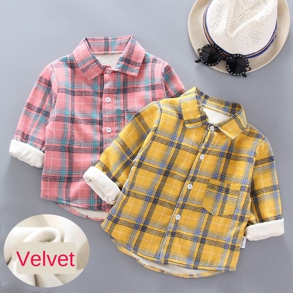 wear boys' plaid children's velvet long children's clothing sleeve shirt korean style trendy bottoming shirt, White;black
wear boys' plaid children's velvet long children's clothing sleeve shirt korean style trendy bottoming shirt, White;black