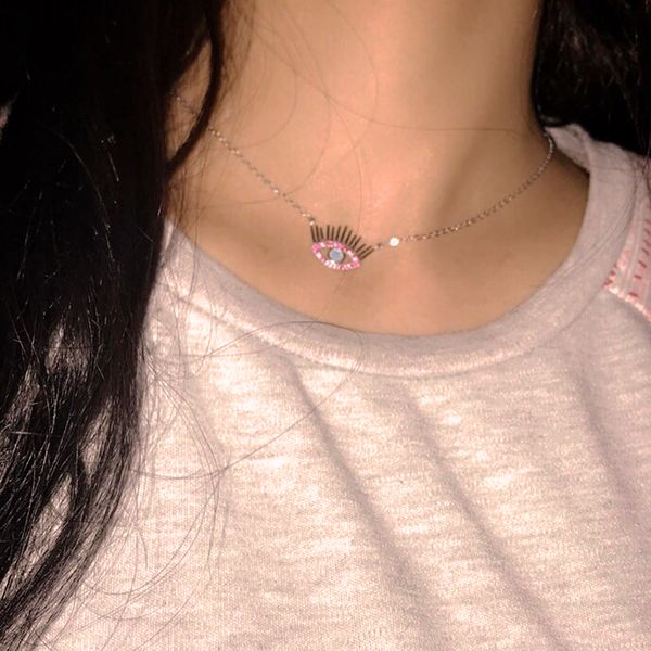 2020 fashion maxi necklace collier collares guarantee 925 silver eyelash evil eye turkish jewelry rose color cz necklace
2020 fashion maxi necklace collier collares guarantee 925 silver eyelash evil eye turkish jewelry rose color cz necklace