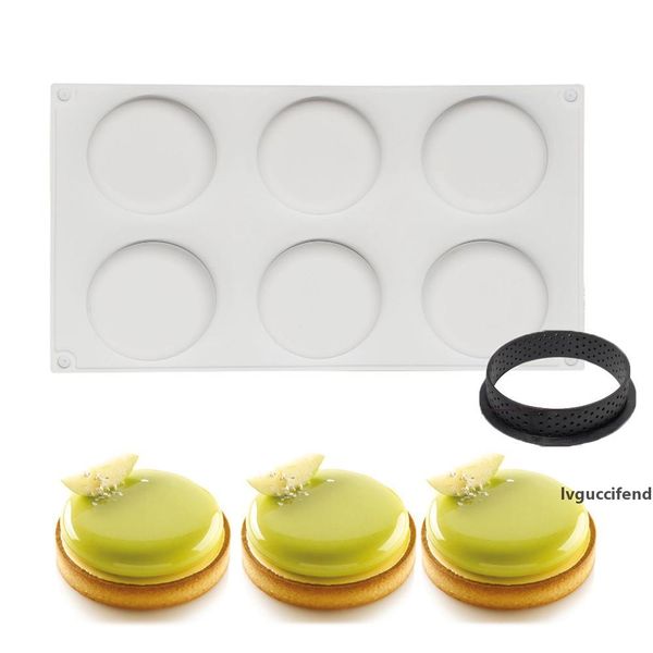 6 cavity ring chocolate baking tools non-stick silicone cake jelly candy round 3d mold t200524 
6 cavity ring chocolate baking tools non-stick silicone cake jelly candy round 3d mold t200524