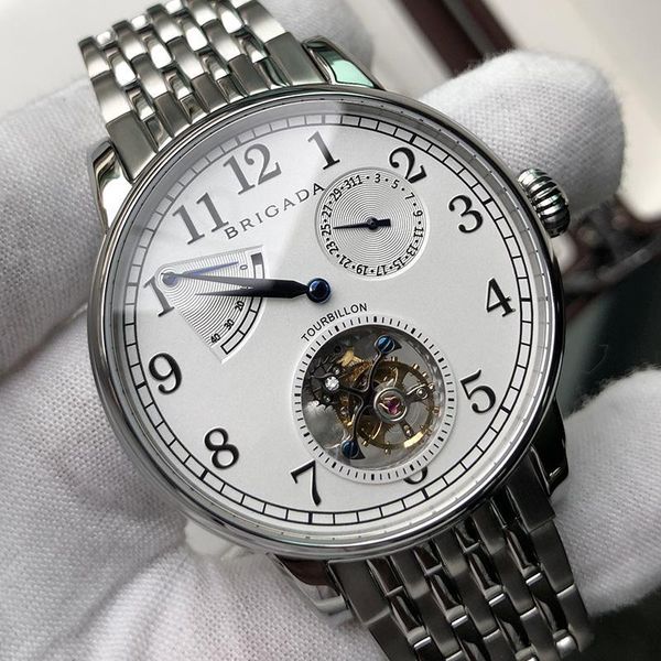 seagull st8001 tourbillon movement tourbillon men's mechanical watch hollow energy display calendar, Slivery;brown
seagull st8001 tourbillon movement tourbillon men's mechanical watch hollow energy display calendar, Slivery;brown