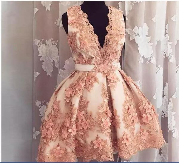 2020 deep v-neck sleeves a-line homecoming dresses with 3d flowers adorned short formal graduations party gowns custom vestidos de prom, Red
2020 deep v-neck sleeves a-line homecoming dresses with 3d flowers adorned short formal graduations party gowns custom vestidos de prom, Red