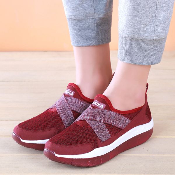 women's casual shoes sneakers spring platform wedges shoes breathable mesh outdoor walking footwear chasussures femme, Black
women's casual shoes sneakers spring platform wedges shoes breathable mesh outdoor walking footwear chasussures femme, Black