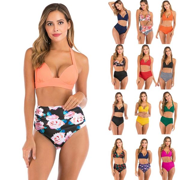 high waist bikini 2020 halter plus size swimwear women swimsuit female bikini set bodysuit bathing suit summer biquini xxxl, White;black
high waist bikini 2020 halter plus size swimwear women swimsuit female bikini set bodysuit bathing suit summer biquini xxxl, White;black