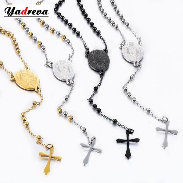 new fashion cross rosary necklace classic prayer jesus cross men and women jewelry, Silver
new fashion cross rosary necklace classic prayer jesus cross men and women jewelry, Silver