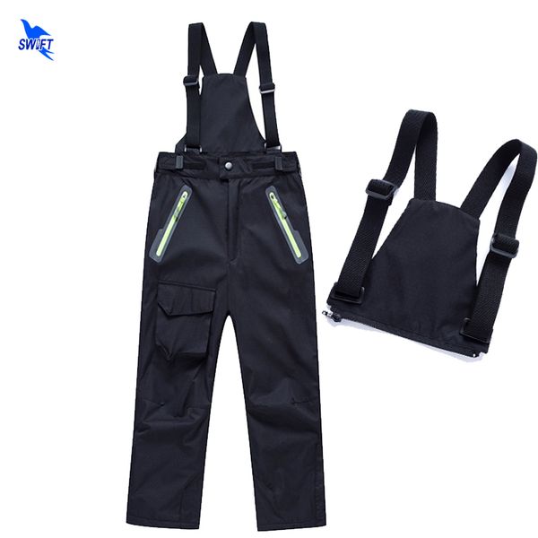 kids winter snow skiing pants outdoor warm snowboarding trousers boy girl waterproof hiking clothes with detachable fleece liner, Black;green
kids winter snow skiing pants outdoor warm snowboarding trousers boy girl waterproof hiking clothes with detachable fleece liner, Black;green