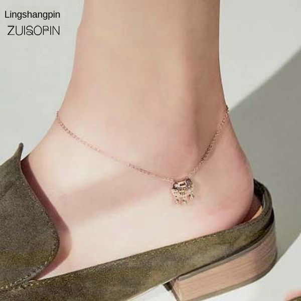 new non-fading titanium steel longevity lock rose gold ankle chain women's simple accessories student life accessories, Silver
new non-fading titanium steel longevity lock rose gold ankle chain women's simple accessories student life accessories, Silver