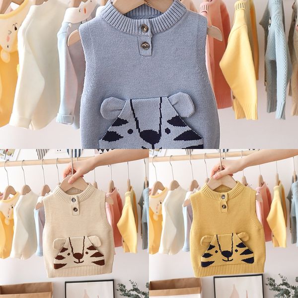 kslgx 2020 осенью и зимой одежда vest новый корейский детская одежда детские мальчиков шею свитер шаржа тигра круглые и девочек талии, Blue
kslgx 2020 осенью и зимой одежда vest новый корейский детская одежда детские мальчиков шею свитер шаржа тигра круглые и девочек талии, Blue