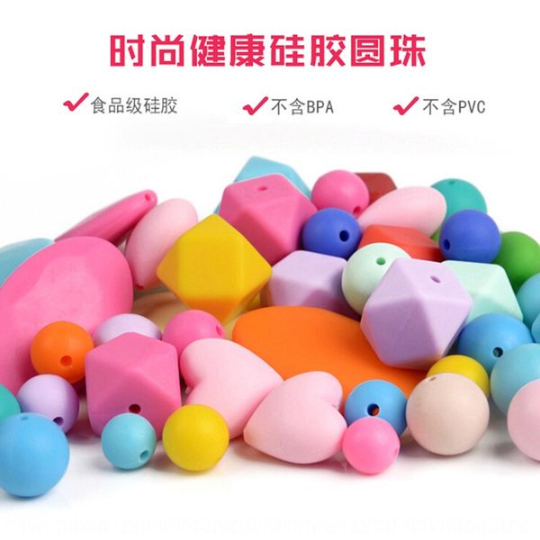 diy silicone diy necklace silicone necklace round colorful accessories long beads heart-shaped scattered beads, Silver
diy silicone diy necklace silicone necklace round colorful accessories long beads heart-shaped scattered beads, Silver