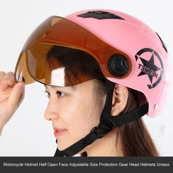 motorcycle helmet half open face adjustable size protection gear anti-uv head helmets bike with visor lens for 4 seasons
motorcycle helmet half open face adjustable size protection gear anti-uv head helmets bike with visor lens for 4 seasons