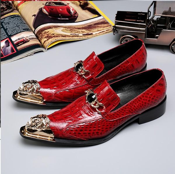british men dress shoes red pointed toe crocodile pattern leather lace up stylish wedding shoes 38-46 da44, Black
british men dress shoes red pointed toe crocodile pattern leather lace up stylish wedding shoes 38-46 da44, Black