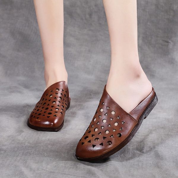 genuine leather sandals women full leather 2020 summer new soft sole flat hollow hole female shoes, Black
genuine leather sandals women full leather 2020 summer new soft sole flat hollow hole female shoes, Black