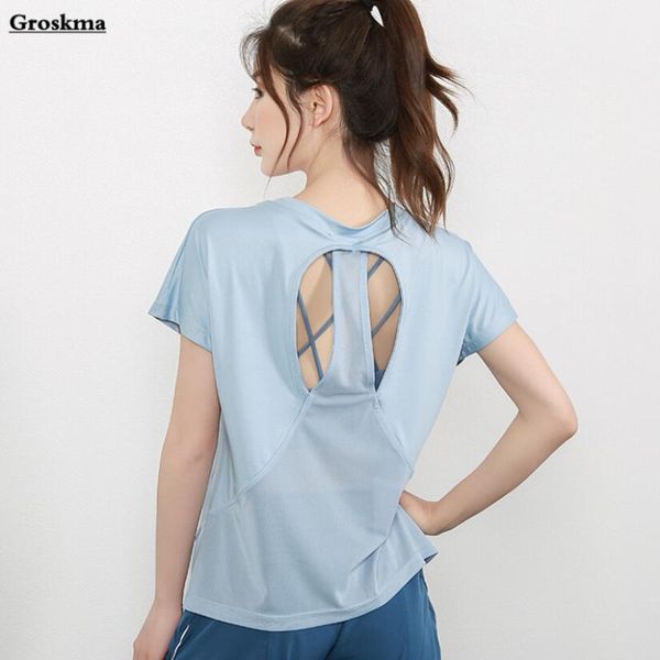 mesh patchwork women yoga t shirt short sleeve back hollow out quick dry sports running t-shirt fitness gym clothing, White;red
mesh patchwork women yoga t shirt short sleeve back hollow out quick dry sports running t-shirt fitness gym clothing, White;red