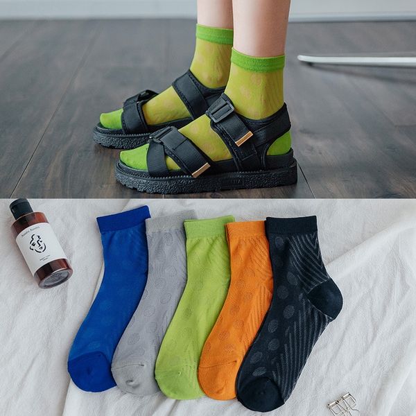 summer 2020 new women's silk soft fashion geometric pattern and silk women's socks casual solid color socks, Pink;yellow
summer 2020 new women's silk soft fashion geometric pattern and silk women's socks casual solid color socks, Pink;yellow