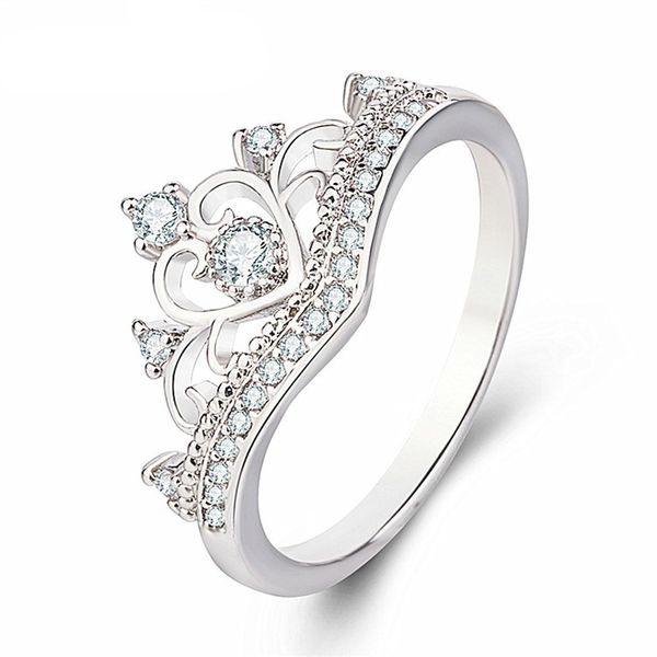 fashion crown shape round cubic zirconia rings for women female pure sterling silver jewelry rings party decoration, Slivery;golden
fashion crown shape round cubic zirconia rings for women female pure sterling silver jewelry rings party decoration, Slivery;golden
