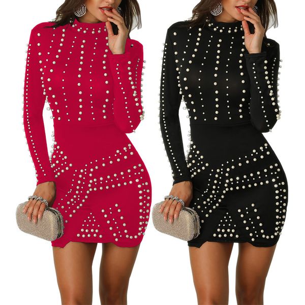 casual dresses 3 colors women fashion bead bodycon dress short skirt turtle neck temperament, Black;gray
casual dresses 3 colors women fashion bead bodycon dress short skirt turtle neck temperament, Black;gray