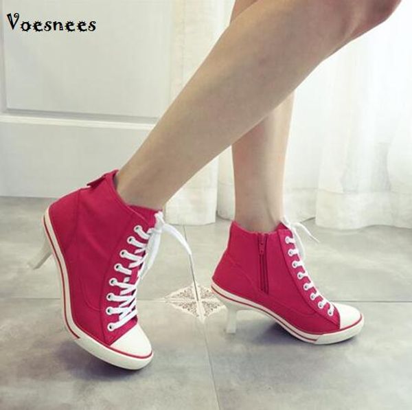 canvas woman shoes boots wome 2020 new women's shoes denim high heels female canvas pumps lady's boots ankle lace-up thin heels, Black
canvas woman shoes boots wome 2020 new women's shoes denim high heels female canvas pumps lady's boots ankle lace-up thin heels, Black