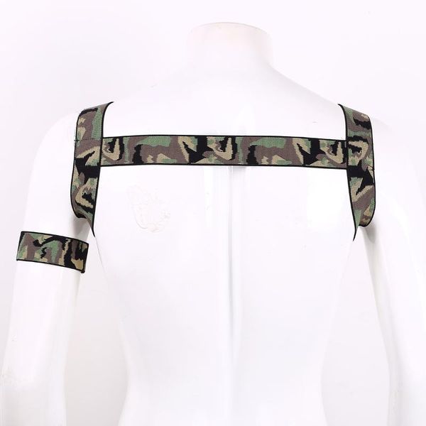mens shoulder chest muscle harness belt elastic strap halter lingerie with armbands stage clubwear bondage costume, Black;brown
mens shoulder chest muscle harness belt elastic strap halter lingerie with armbands stage clubwear bondage costume, Black;brown