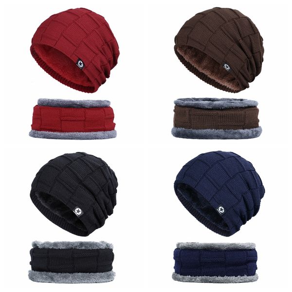 men women winter warm crochet knit baggy beanie wool skull hat ski cap scarf set neck warmers gaiters skull caps, White;black
men women winter warm crochet knit baggy beanie wool skull hat ski cap scarf set neck warmers gaiters skull caps, White;black