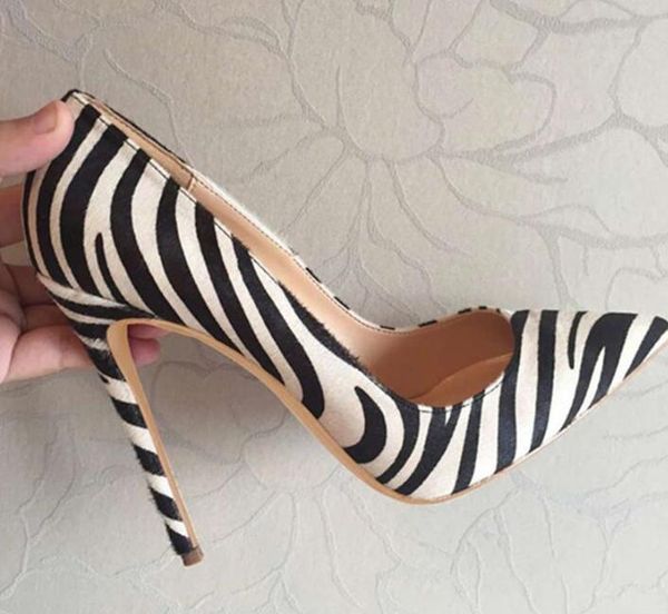 zebra pony hair point toe high heels shoes pumps 100% real p real leather thin heels 120mm 100mm compare with simi, Black
zebra pony hair point toe high heels shoes pumps 100% real p real leather thin heels 120mm 100mm compare with simi, Black