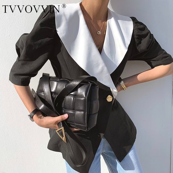 tvvovvin puff sleeve summer jacket 2020 women fashion khaki black asymmetrical tunic designer jacket coat korean clothing 9q6y, Black;brown
tvvovvin puff sleeve summer jacket 2020 women fashion khaki black asymmetrical tunic designer jacket coat korean clothing 9q6y, Black;brown