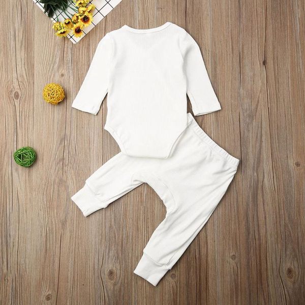 toddler cotton clothing suit long-sleeve button rompers pants two piece set rib sleepwear pijamas set clothing, White
toddler cotton clothing suit long-sleeve button rompers pants two piece set rib sleepwear pijamas set clothing, White