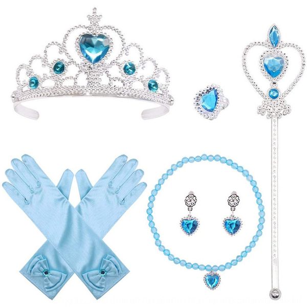 frozen2 frozen princess crown gloves magic wand necklace ring prop finger sleeve ring finger sleeve set children's party props, Slivery;white
frozen2 frozen princess crown gloves magic wand necklace ring prop finger sleeve ring finger sleeve set children's party props, Slivery;white