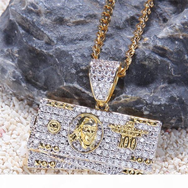 hip hop iced out two tone us money pendant necklace micro paved lab diamond men bling jewelry, Silver
hip hop iced out two tone us money pendant necklace micro paved lab diamond men bling jewelry, Silver