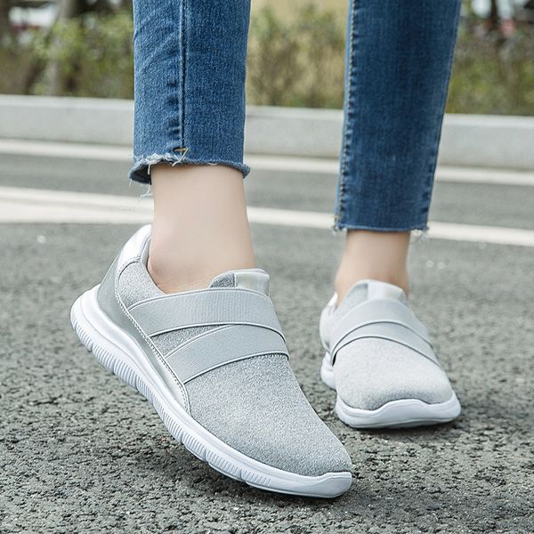 fashion solid flats sneakers women casual comfortable slip-on round toe shoes mesh fabric lightweight walking running flats shoe, Black
fashion solid flats sneakers women casual comfortable slip-on round toe shoes mesh fabric lightweight walking running flats shoe, Black