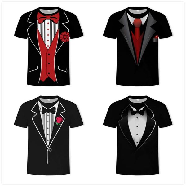 2020 new fake two suit 3d print men tees summer men's short-sleeve men t shirt casual oversized loose children's t shirt, White;black
2020 new fake two suit 3d print men tees summer men's short-sleeve men t shirt casual oversized loose children's t shirt, White;black