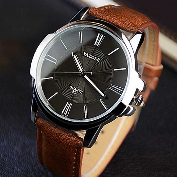 yazole brand men watch luxury leather watch band large dial mens wristwatch simple men reloj hombre montre homme, Slivery;brown
yazole brand men watch luxury leather watch band large dial mens wristwatch simple men reloj hombre montre homme, Slivery;brown