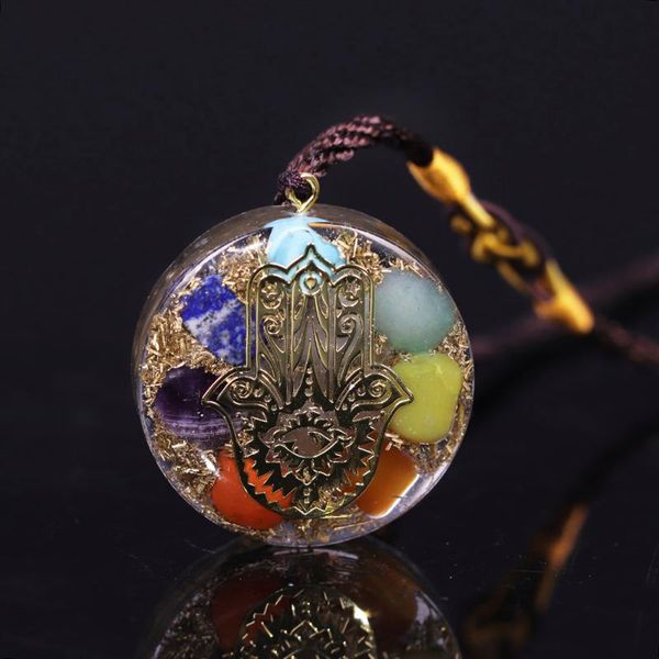 orgonite pendant 7 chakra necklace reiki energy pendant hand of fatifa yoga meditation jewelry resin necklace, Silver
orgonite pendant 7 chakra necklace reiki energy pendant hand of fatifa yoga meditation jewelry resin necklace, Silver