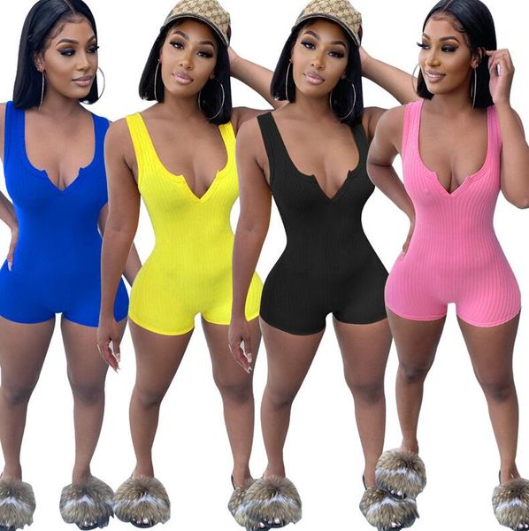 women bodysuit jumpsuits rompers girls piece shorts pants summer sleeveless v neck clothes skinny onesies night club party outfits new cz724, Black;white
women bodysuit jumpsuits rompers girls piece shorts pants summer sleeveless v neck clothes skinny onesies night club party outfits new cz724, Black;white