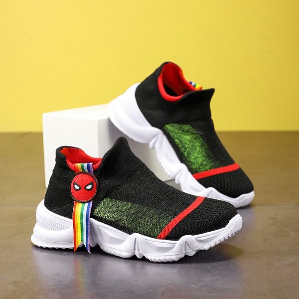 children's 2020 girls new breathable mesh sports sports children's sneakers shoes light socks shoes for lazy people in early autum, Black 
children's 2020 girls new breathable mesh sports sports children's sneakers shoes light socks shoes for lazy people in early autum, Black