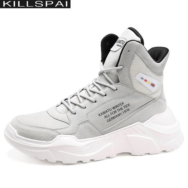 2020 winter boots suede genuine leather men shoes for men's ankle rock thick sole hip hop streetwear male sneakers boot male, Black
2020 winter boots suede genuine leather men shoes for men's ankle rock thick sole hip hop streetwear male sneakers boot male, Black