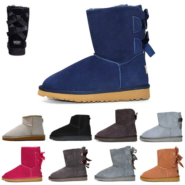 classic women winter snow boots girl short two bow kneel half leather mini boots ankle chestnut grey black womens girl shoes 5-10
classic women winter snow boots girl short two bow kneel half leather mini boots ankle chestnut grey black womens girl shoes 5-10