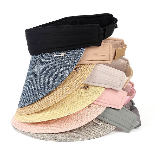 new popular fashion luxury designer summer outdoor beach travel casual straw hats baseball ball caps for women without top, Blue;gray
new popular fashion luxury designer summer outdoor beach travel casual straw hats baseball ball caps for women without top, Blue;gray