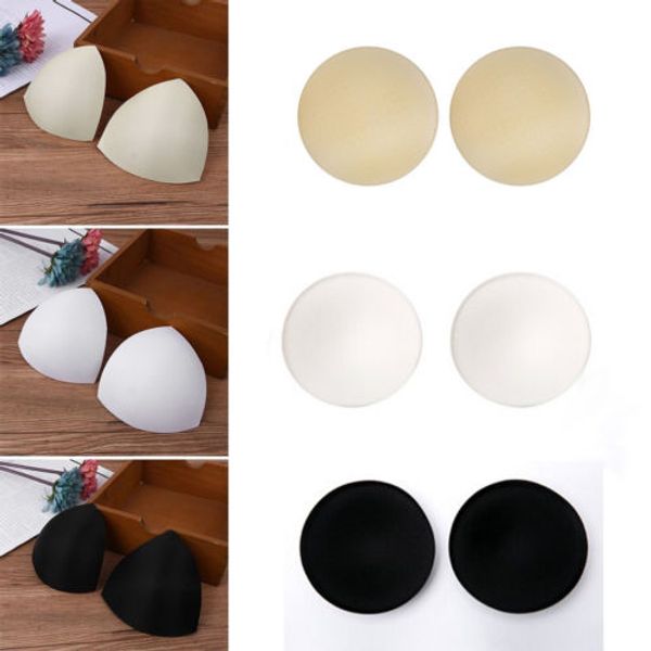 bra cup pads insert triangle chest breast bikini underwear sport removable km, Black;white
bra cup pads insert triangle chest breast bikini underwear sport removable km, Black;white