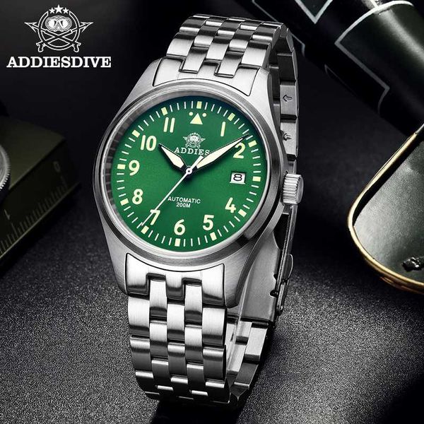 re-engraved mark 9 pilot watch nh35 sapphire automatic mechanical watch auto date calendar stainless steel 20bar dive men, Slivery;brown
re-engraved mark 9 pilot watch nh35 sapphire automatic mechanical watch auto date calendar stainless steel 20bar dive men, Slivery;brown
