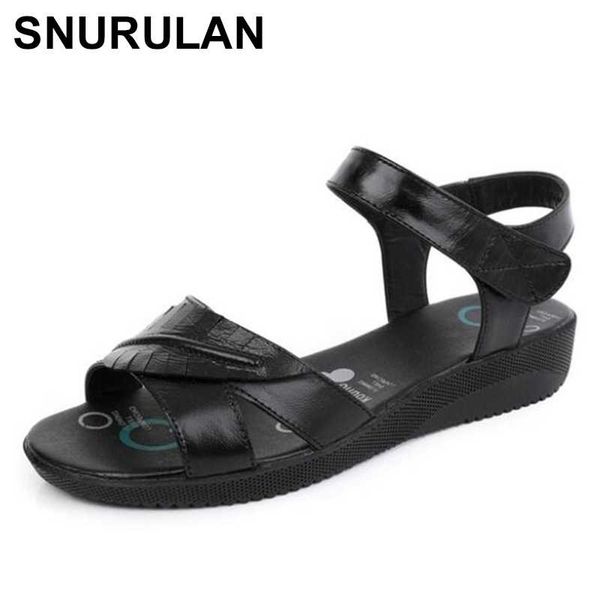 snurulan lightweight soft comfortable summer genuine leather flat non-slip sandals casual sandals fashion women shoes shoes size, Black
snurulan lightweight soft comfortable summer genuine leather flat non-slip sandals casual sandals fashion women shoes shoes size, Black