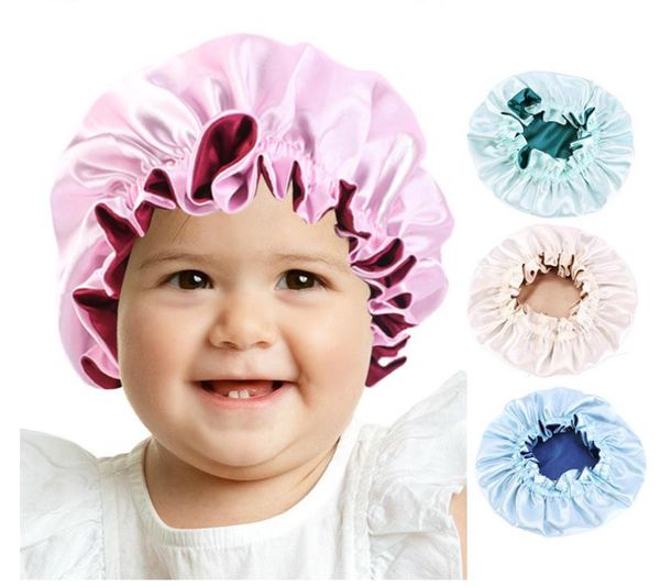 kids satin bonnet night sleep caps fashion girls adjustable double layer sleeping hats showering caps for kids girls toddler children baby, Blue;gray
kids satin bonnet night sleep caps fashion girls adjustable double layer sleeping hats showering caps for kids girls toddler children baby, Blue;gray