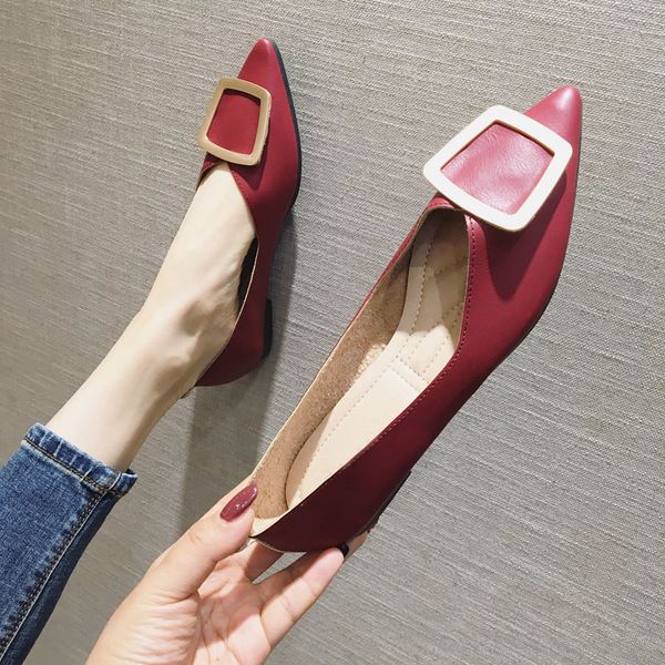 2020 spring autumn women flats shoes fashion pointed toe women's ballet flats soft ladies work single shoes footwear red, Black
2020 spring autumn women flats shoes fashion pointed toe women's ballet flats soft ladies work single shoes footwear red, Black