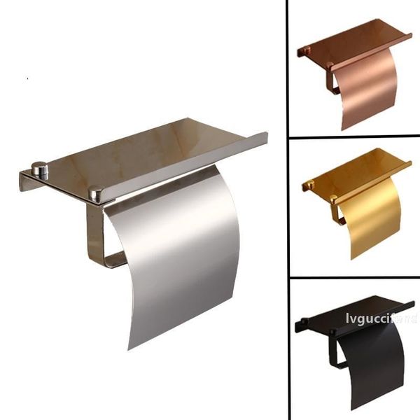 bathroom accessories gold stainless steel roll paper holder wall mount toilet paper holder with phone shelf bathroom fixture t200425
bathroom accessories gold stainless steel roll paper holder wall mount toilet paper holder with phone shelf bathroom fixture t200425